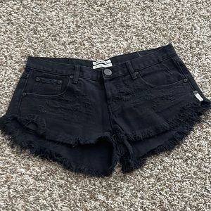 One Teaspoon Bonitas - black distressed denim, size 29